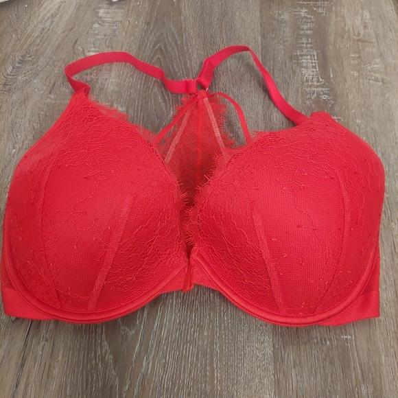 Victoria's Secret Other - BRAND new never worn Victoria's Secret very sexy red Lacy bra 34DDD
